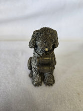 Load image into Gallery viewer, Vintage Honeywell Hudson Pewter Saint Bernard Dog Figurine