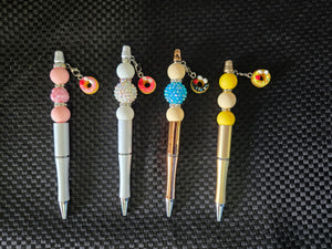 Decorative Beaded Pens with interchangeable charms