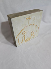 Load image into Gallery viewer, Nativity Gold Plaque Art