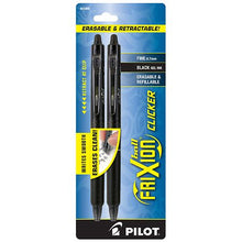 Load image into Gallery viewer, Pilot FriXion Ball Clicker Erasable Pens (2) Black Ink