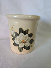 Load image into Gallery viewer, Vintage Shaker &amp; Thangs Pottery Crock with Magnolia Design