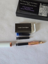 Load image into Gallery viewer, Ellington Luxury fountain pen, with 3 ink cartridges, Alpine Rose