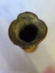 Antique Wellers Pottery Woodcraft Apple Tree Candlestick/Vase
