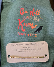 Load image into Gallery viewer, "Be Still and Know that I Am God" Morse Code Bracelet Blue or Green