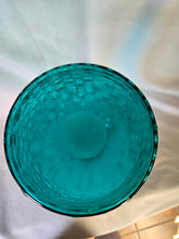 Load image into Gallery viewer, Hobnail like Glass Vase in aquamarine