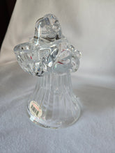 Load image into Gallery viewer, Vintage DePlomb Crystal Santa Claus Candle Holder