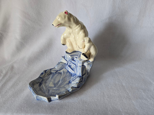Polar Bear Figurine Dish