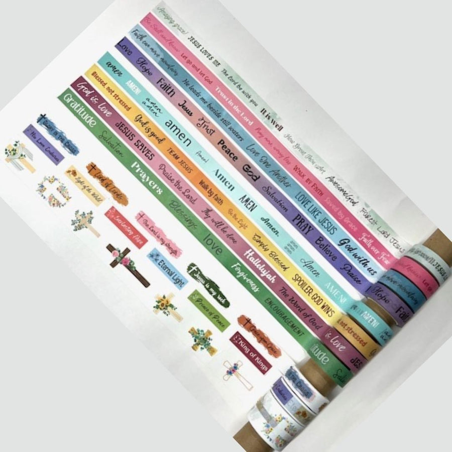 Scriptural Accents Washi Tape (Blessed Be Boutique) – Faith Reflections