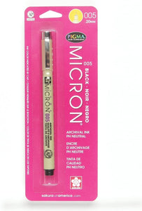 Pen - Micron 005 Black .20MM (Sakura Pigma)