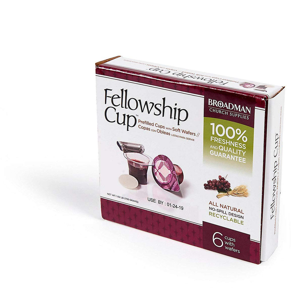 Communion - Fellowship Cup Prefilled Juice/Wafer (Box Of 6)