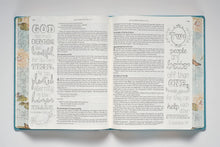 Load image into Gallery viewer, NLT Inspire Bible for Creative Journaling (Large Print, Hardcover, Tranquil Blue)