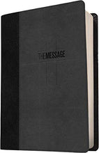 Load image into Gallery viewer, The Message Deluxe Gift Bible - Black/Slate Leather-Look