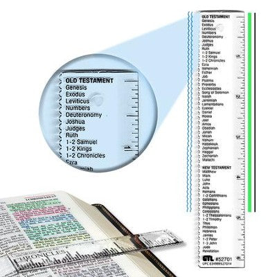 Straight-Edge Ruler with Books of the Bible