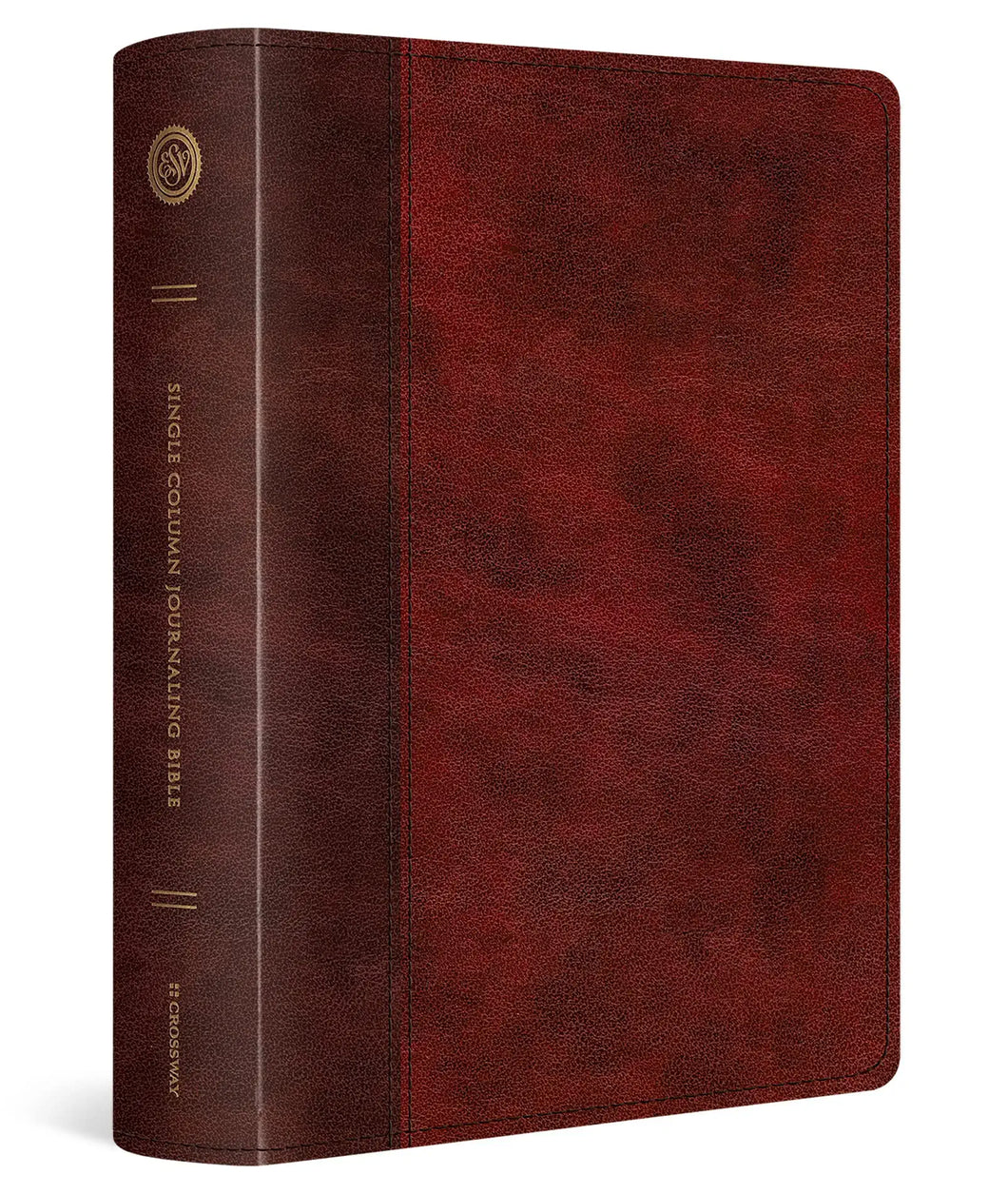 ESV Single Column Journaling Bible - Large Print (Burgundy/Red Timeless Design Trutone