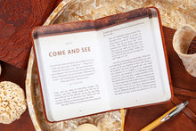 Load image into Gallery viewer, The Chosen: 40 Days with Jesus - Devotional Book 1 (Brown Faux Leather)
