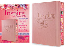 Load image into Gallery viewer, NLT Inspire Catholic Bible (Hardcover, Rose Gold)