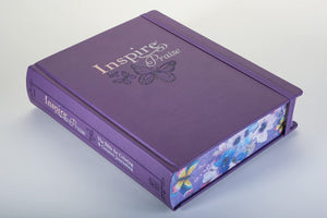 NLT Inspire Praise Bible - Large Print (Purple Hardcover)