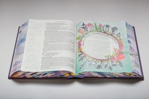 NLT Inspire Praise Bible - Large Print (Purple Hardcover)