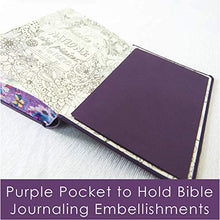 Load image into Gallery viewer, NLT Inspire Praise Bible for Coloring and Creative Journaling (Purple Garden Leatherlike)