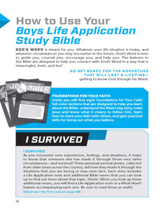 NLT Boys Life Application Study Bible: The Bible for Boys 11 & up (LeatherLike Blue Neon Glow)