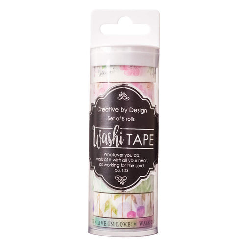 Washi Tape Set of 8 rolls - Walk by Faith (Creative by Design)