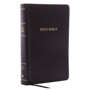 KJV Personal Size Giant Print Reference Bible (Indexed, Black Bonded Leather)