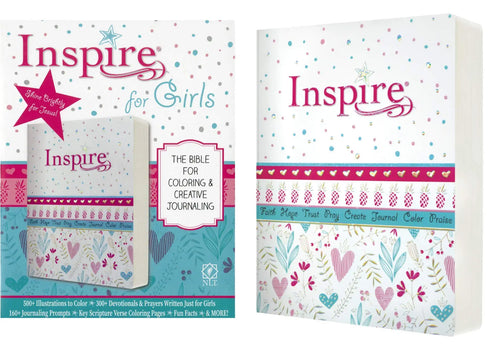 NLT Inspire Bible for Girls: The Bible for Coloring & Creative Journaling (Paperback)