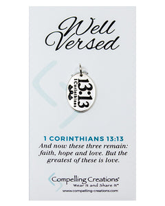 Scripture Charm - 1 Corinthians 13:13