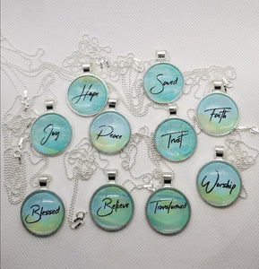 Inspirational Glass Necklaces