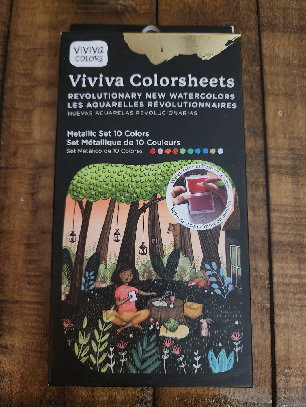 Watercolors - Metallic Set - Viviva Colorsheets (Viviva Colors)