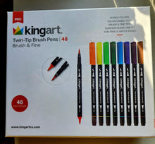 Load image into Gallery viewer, Pro Twin - Tip Brush Pens (48) (kingart)