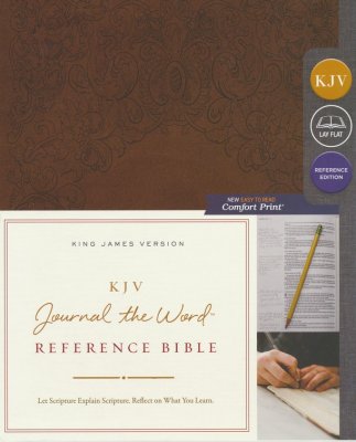 KJV Comfort Print Journal the Word Reference Bible (Imitation Leather, Brown)