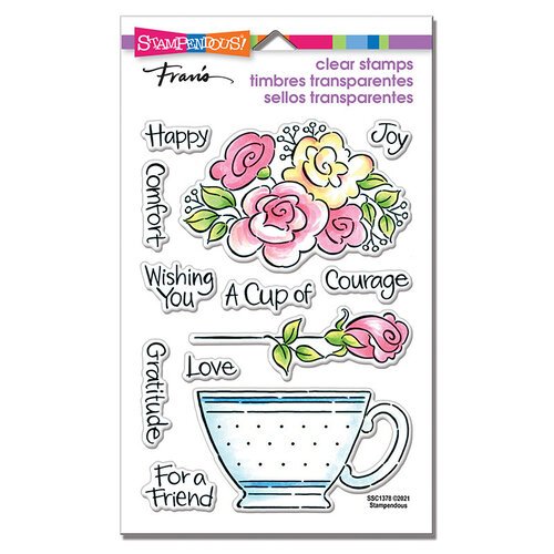 Stamps - Fran's Clear Stamps - Cup of Courage (Stampendous!)