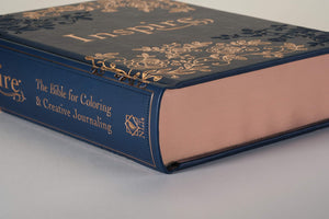 NLT Inspire Bible for Creative Journaling (Navy Hardcover LeatherLike)
