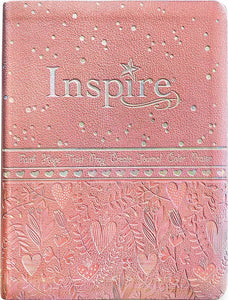 NLT Inspire Bible for Girls: The Bible for Coloring & Creative Journaling (LeatherLike, Pink)