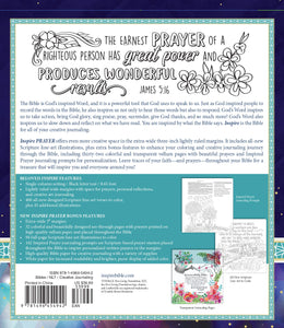 NLT Inspire Prayer: The Bible for Coloring and Creative Journaling (Softcover)