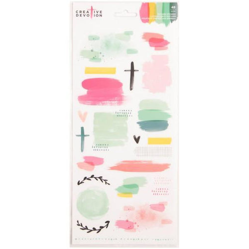 Stickers - 48 pieces (American Crafts Creative Devotion)