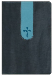 NIV Life Connect Study Bible (soft leather-look, gray/dusty blue)