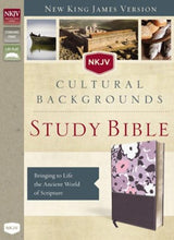 Load image into Gallery viewer, NKJV Cultural Backgrounds Study Bible (Imitation Leather, Purple)