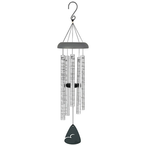 Wind Chime - Sonnet - 23rd Psalm (Silver/Brown - 30