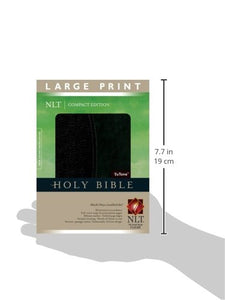 NLT Compact Edition Bible (Large Print, Black/Onyx Tutone)