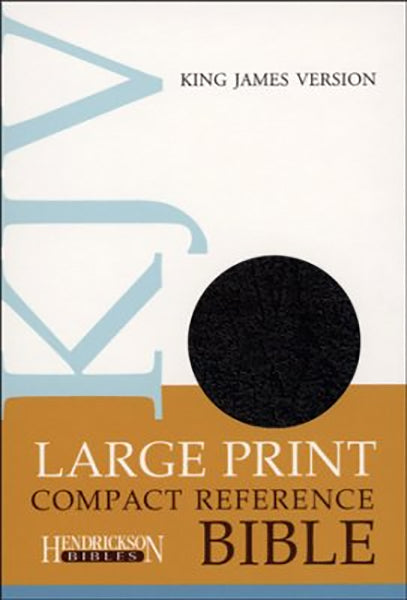 KJV Large Print Compact Reference Bible (Bonded Leather, Black)