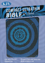 Load image into Gallery viewer, KJV Compact Ultrathin Bible for Teens (Blue Vortex LeatherTouch)