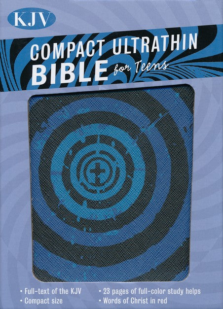 KJV Compact Ultrathin Bible for Teens (Blue Vortex LeatherTouch)