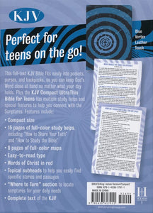 KJV Compact Ultrathin Bible for Teens (Blue Vortex LeatherTouch)