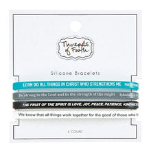 Load image into Gallery viewer, Threads of Faith Silicone Bracelets