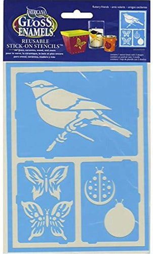 Stencil - Fluttery Friends (DecoArt Americana)