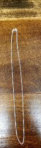 Chain - Sterling Silver Bar & 3 Beads Chain 1.2mm