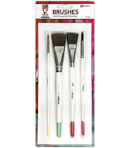 Media Brushes - Set of 4 (Dina Wakley)