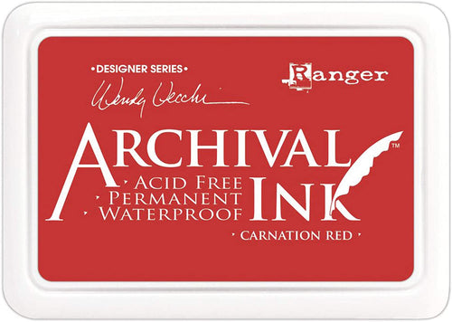 Archival Ink Pad - Carnation Red (Ranger)